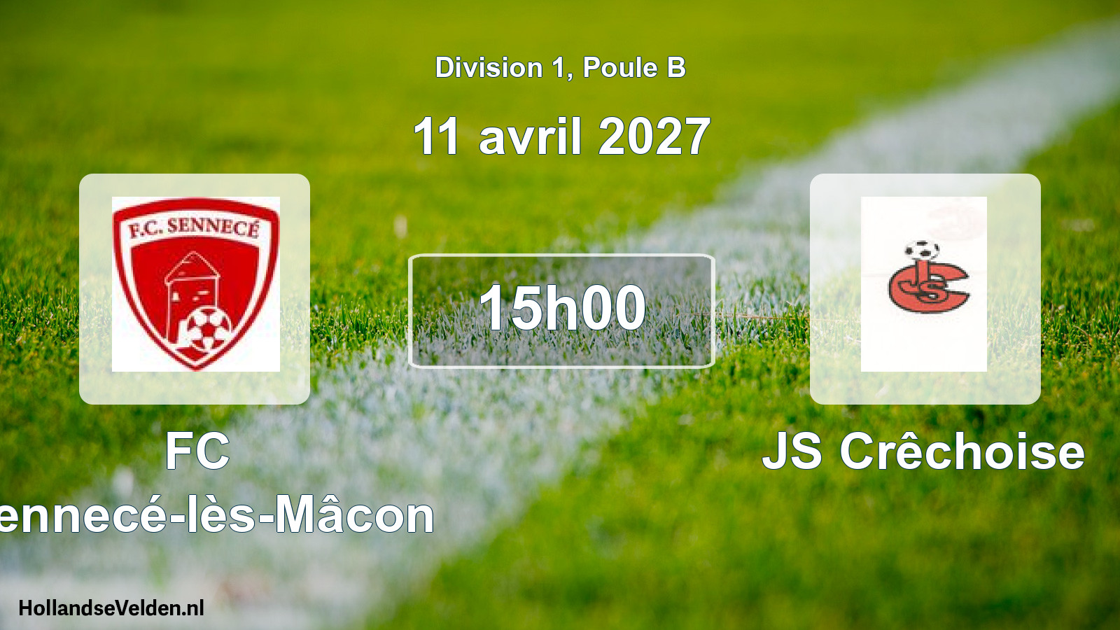 Scheduled Match: FC Sennecé-lès-Mâcon - JS Crêchoise (11 April 2027)