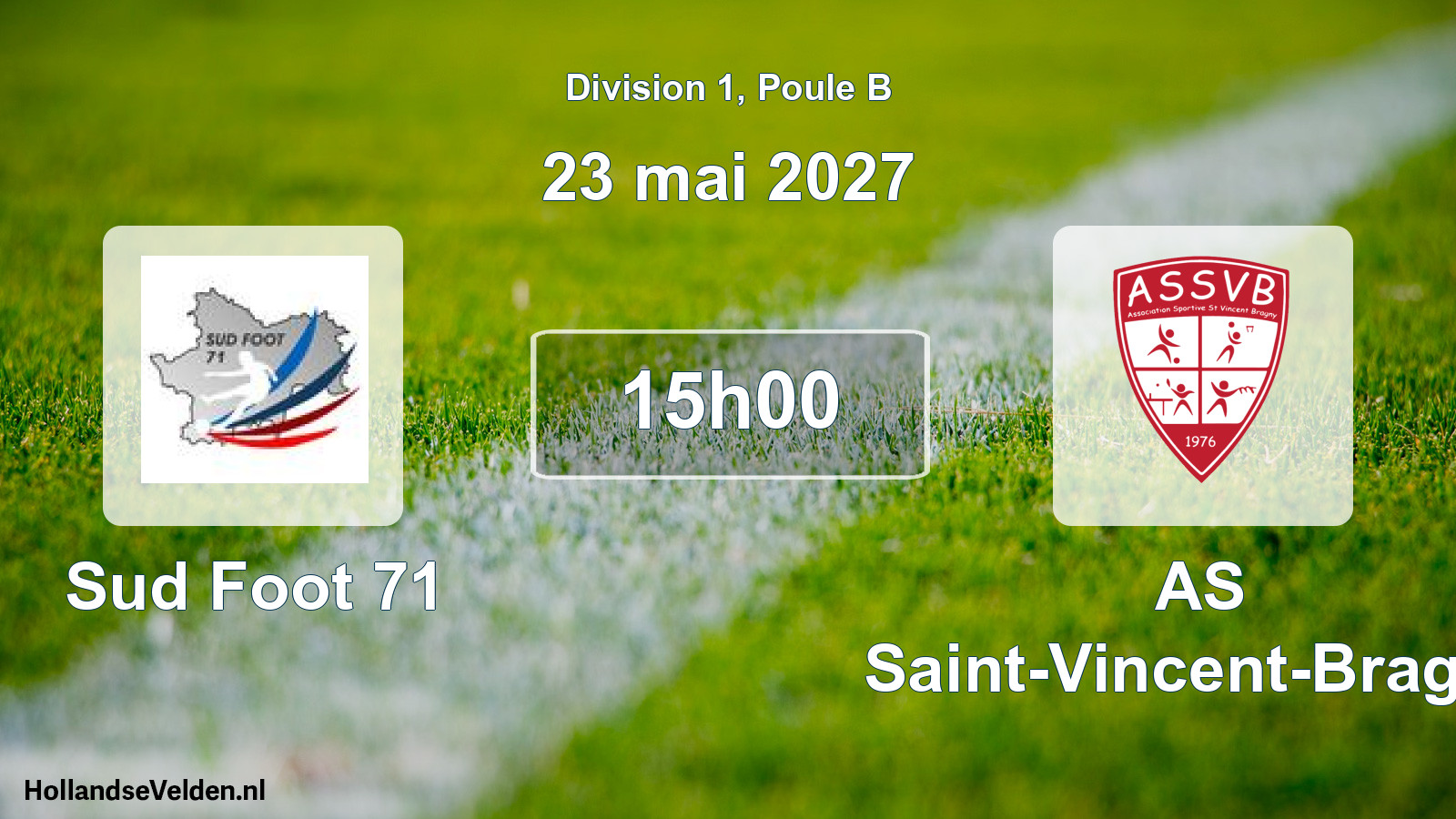 Scheduled Match: Sud Foot 71 - AS Saint-Vincent-Bragny (23 May 2027)