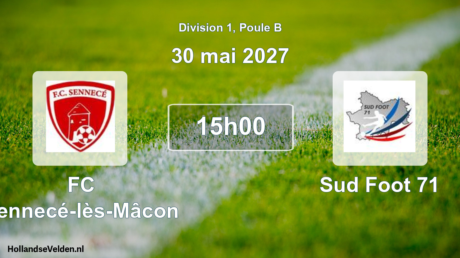 Scheduled Match: FC Sennecé-lès-Mâcon - Sud Foot 71 (30 May 2027)