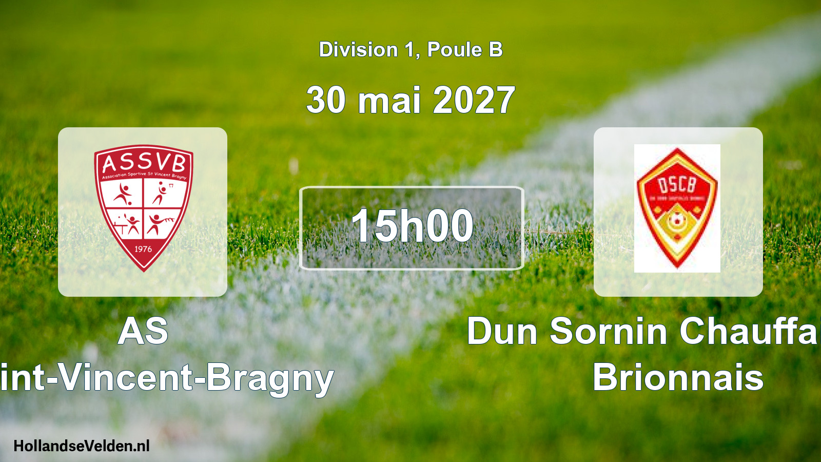 Scheduled Match: AS Saint-Vincent-Bragny - Dun Sornin Chauffailles Brionnais (30 May 2027)