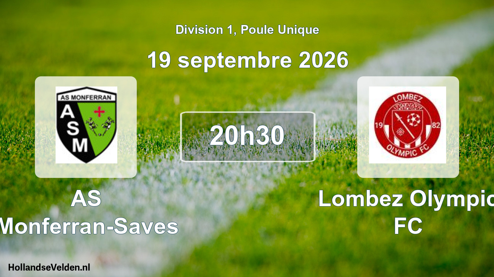 Match programmé: AS Monferran-Saves - Lombez Olympic FC (19 septembre 2026)