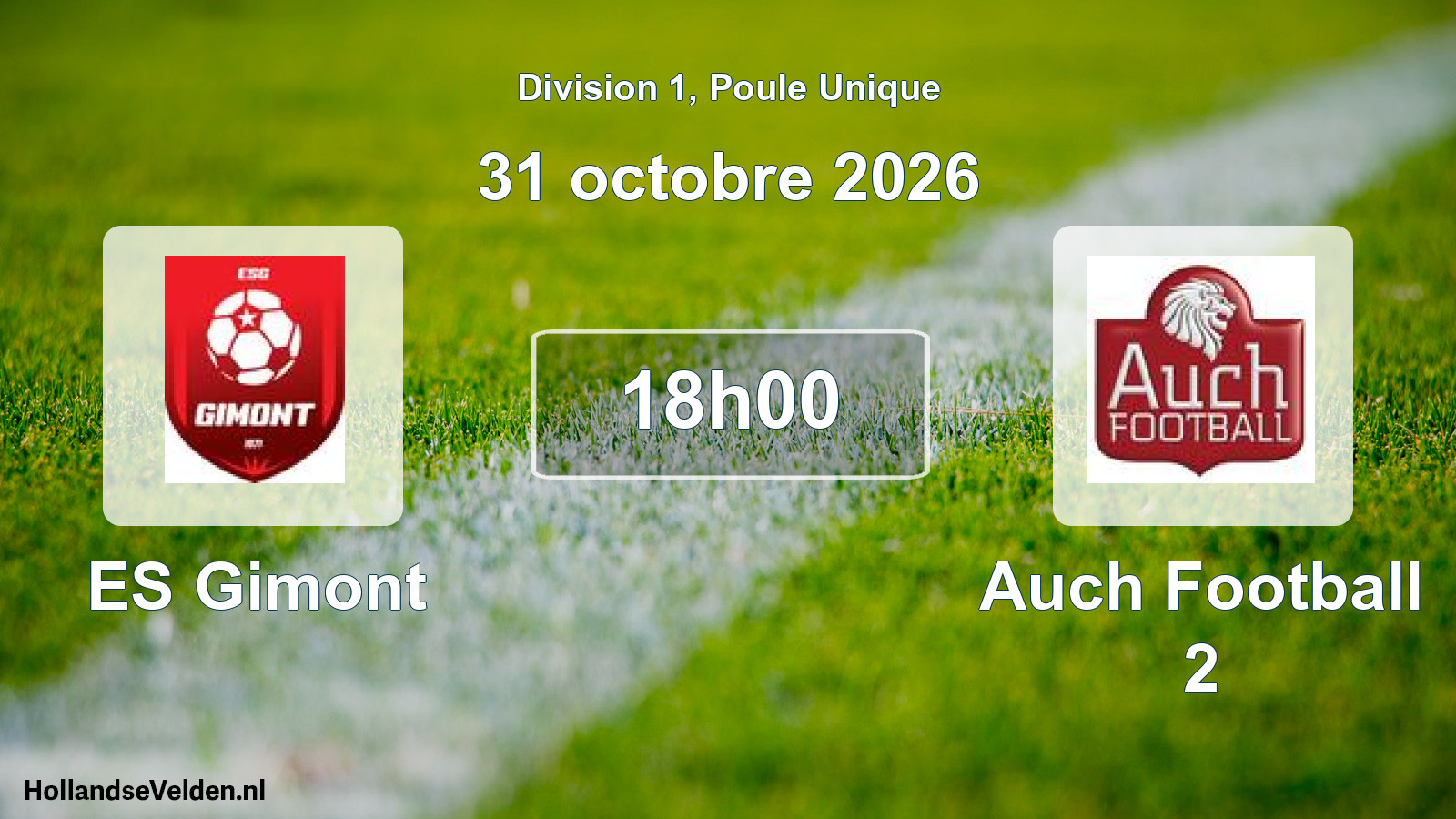 Scheduled Match: ES Gimont - Auch Football 2 (31 October 2026)