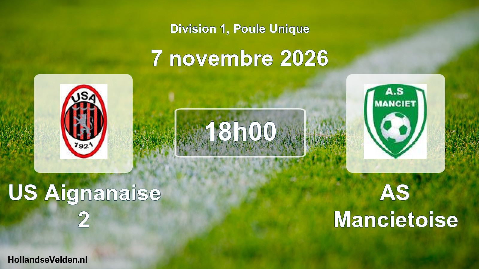 Scheduled Match: US Aignanaise 2 - AS Mancietoise (7 November 2026)