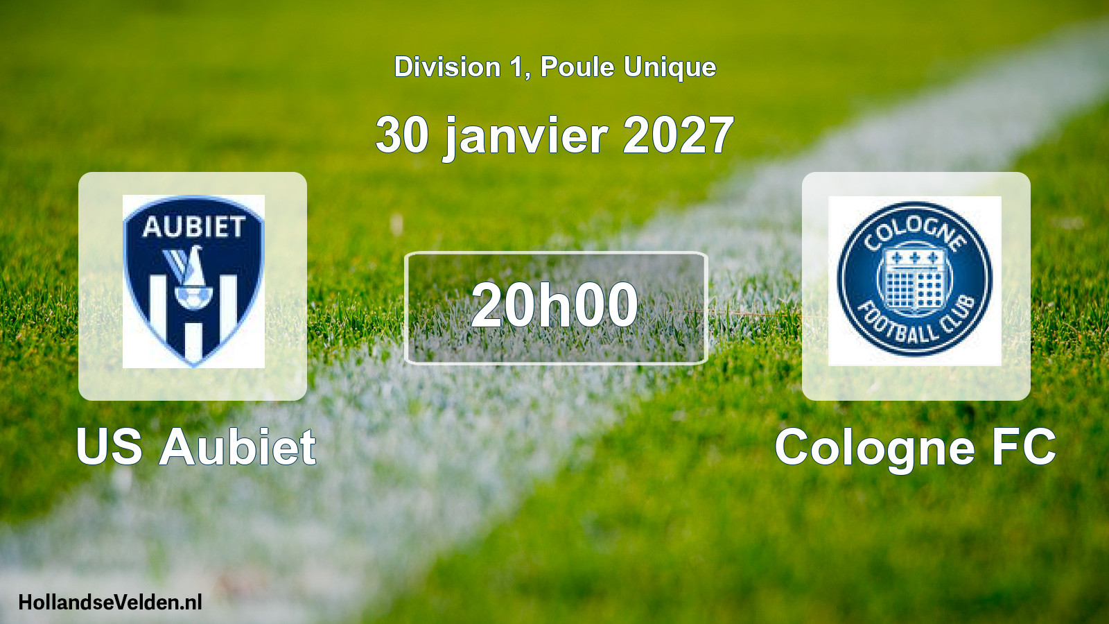 Scheduled Match: US Aubiet - Cologne FC (30 January 2027)