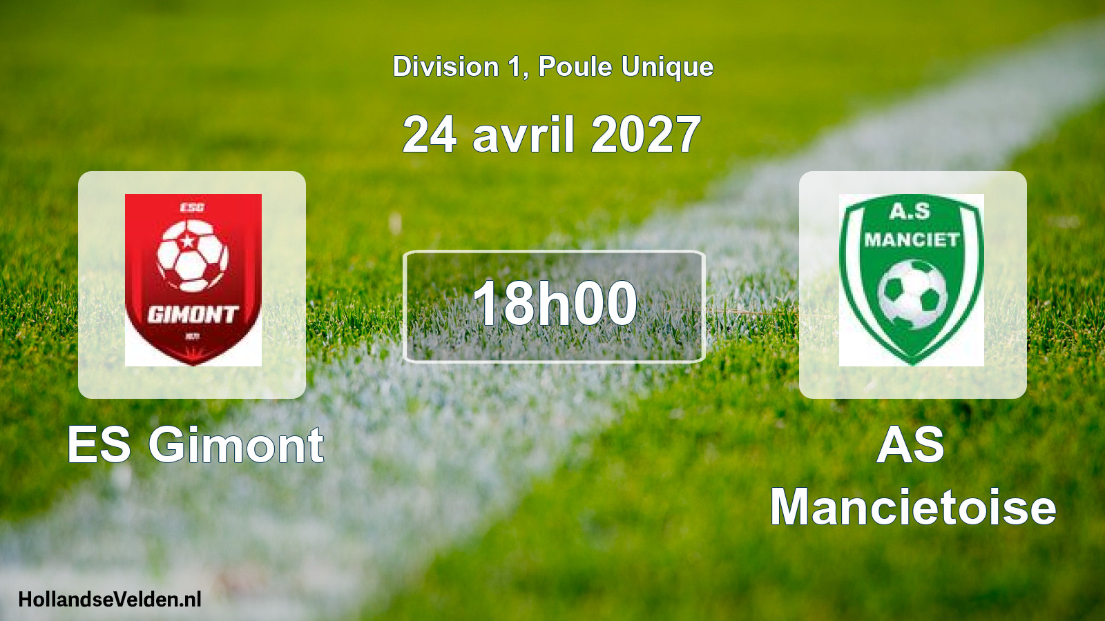 Scheduled Match: ES Gimont - AS Mancietoise (24 April 2027)