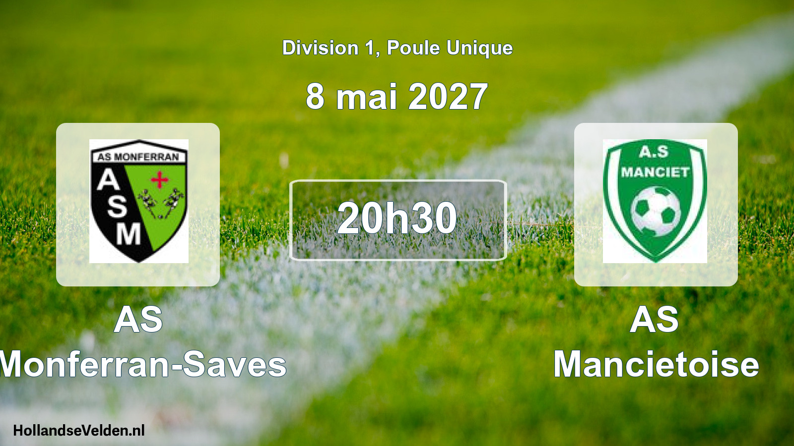 Scheduled Match: AS Monferran-Saves - AS Mancietoise (8 May 2027)