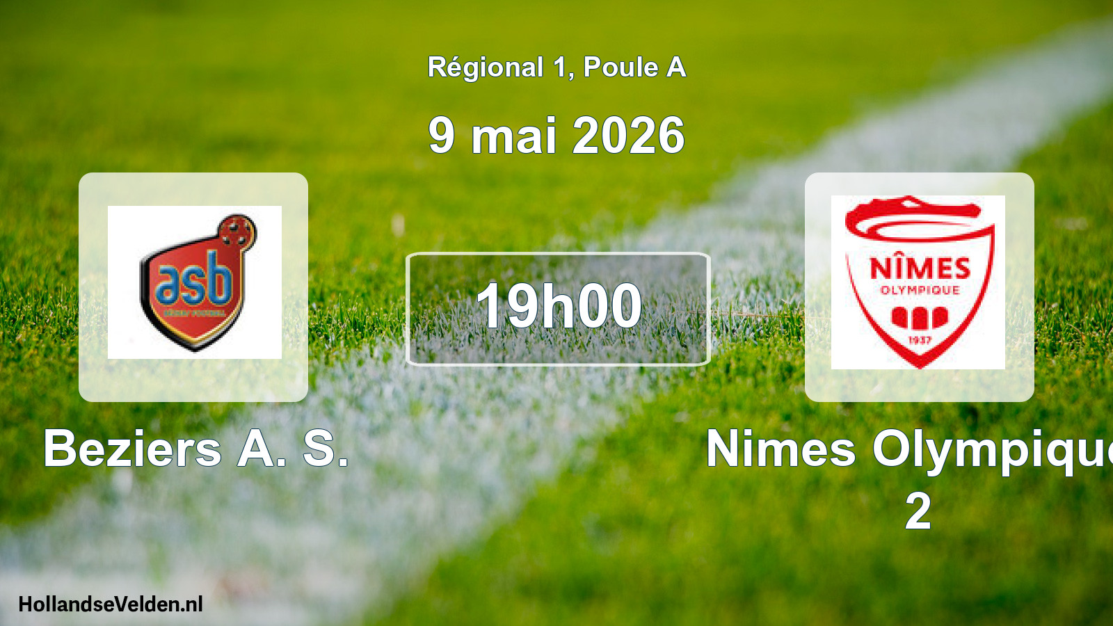 Geplande wedstrijd: Beziers A. S. - Nimes Olympique 2 (9 mei 2026)
