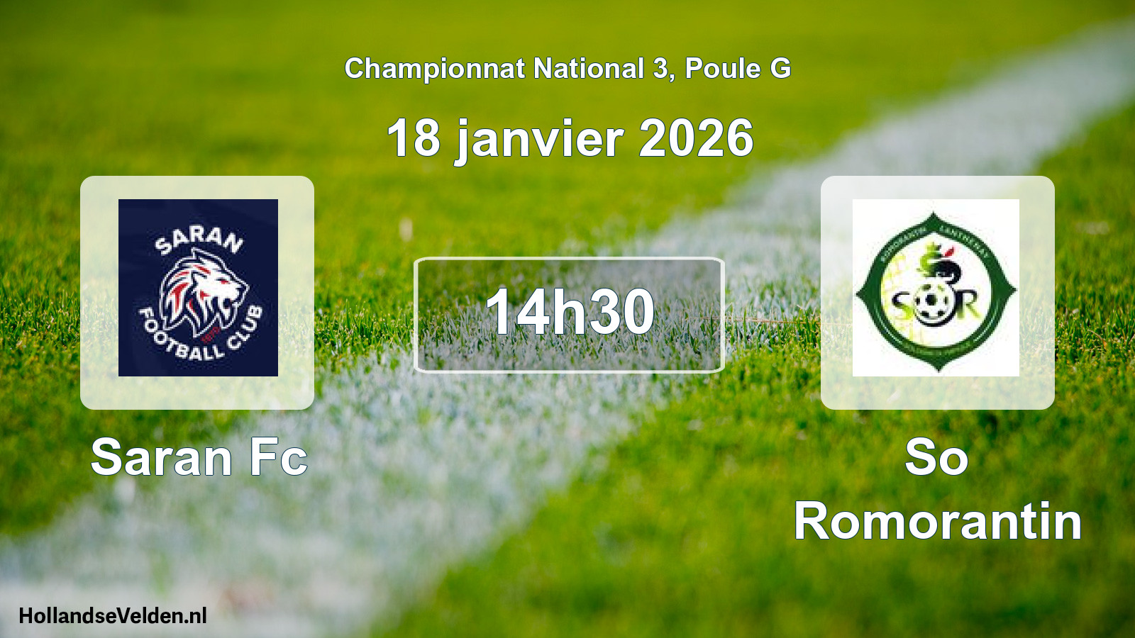 Geplande wedstrijd: Saran Fc - So Romorantin (18 januari 2026)