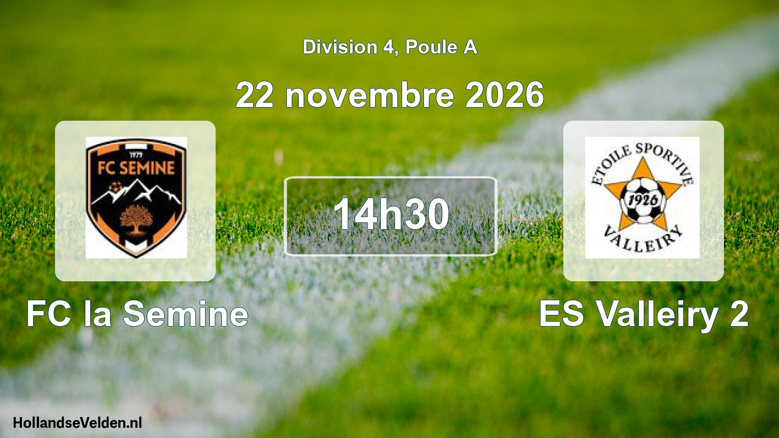 Scheduled Match: FC la Semine - ES Valleiry 2 (22 November 2026)