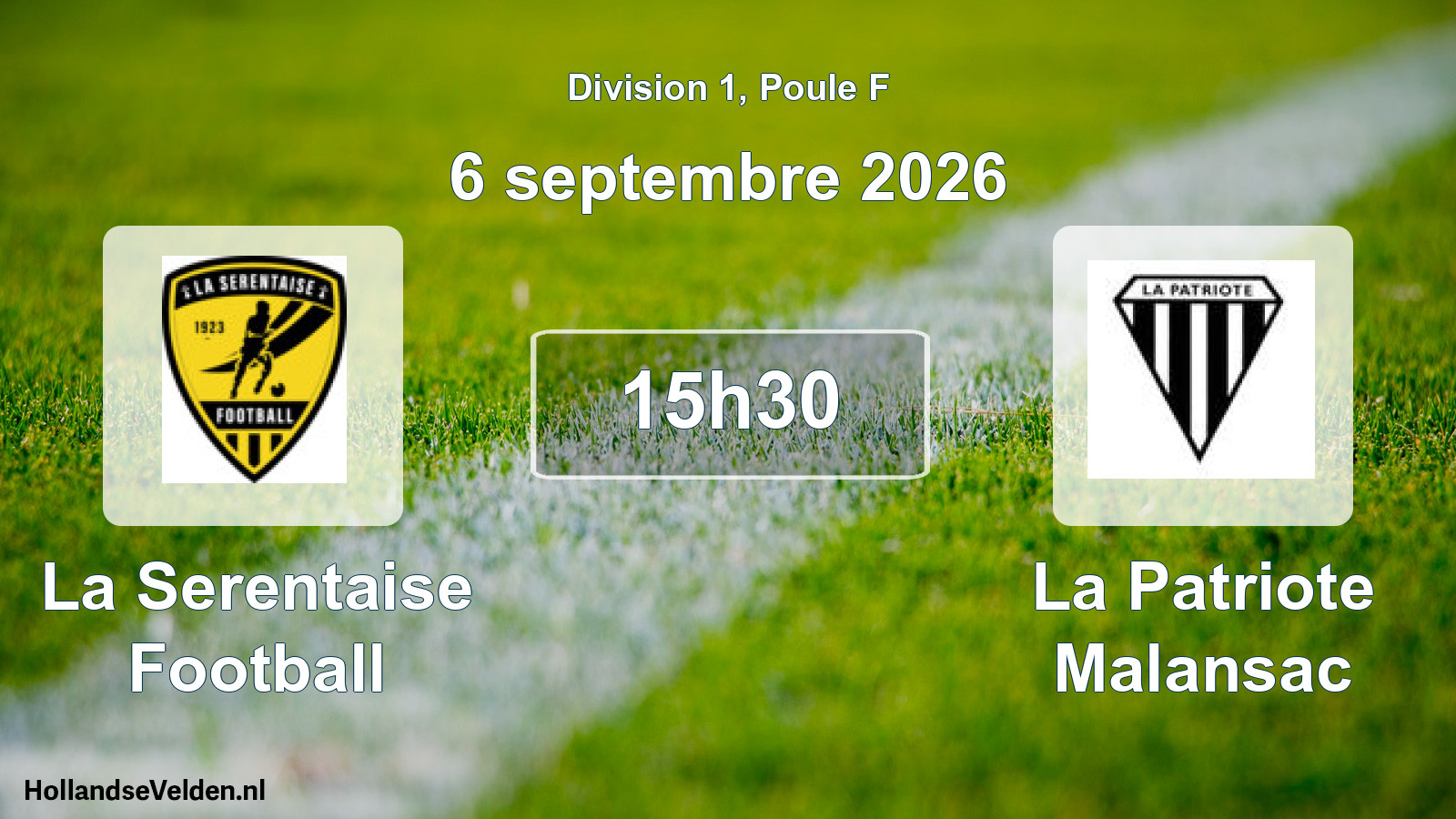 Scheduled Match: La Serentaise Football - La Patriote Malansac (6 September 2026)