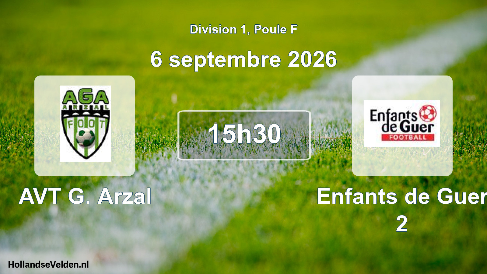 Scheduled Match: AVT G. Arzal - Enfants de Guer 2 (6 September 2026)