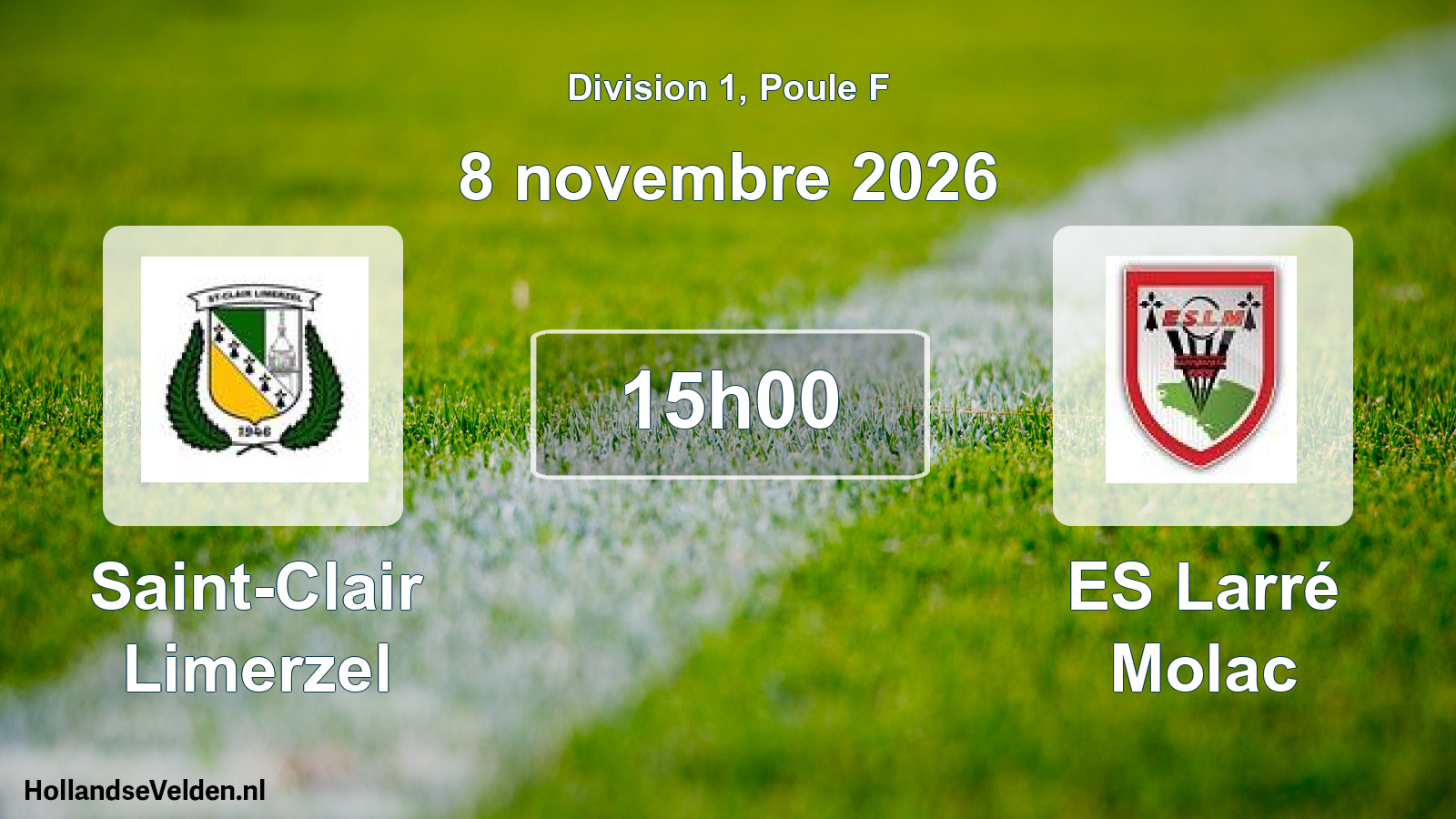 Match programmé: Saint-Clair Limerzel - ES Larré Molac (8 novembre 2026)