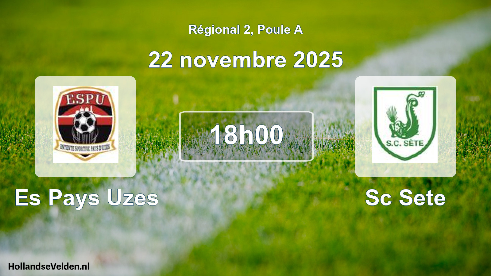 Scheduled Match: Es Pays Uzes - Sc Sete (22 November 2025)