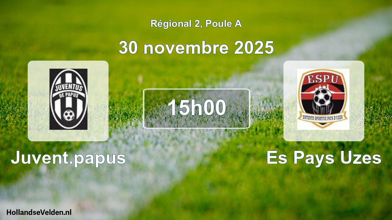 Geplande wedstrijd: Juvent.papus - Es Pays Uzes (30 novembre 2025)