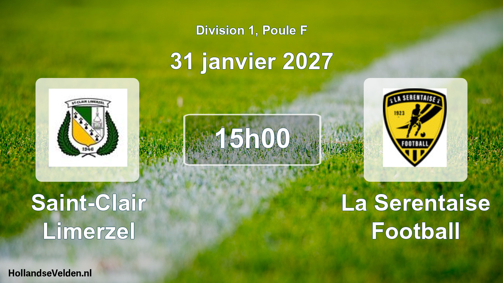 Match programmé: Saint-Clair Limerzel - La Serentaise Football (31 janvier 2027)