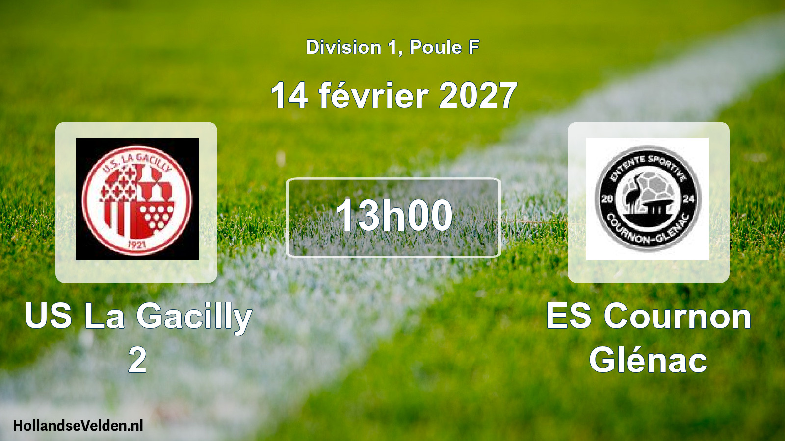 Match programmé: US La Gacilly 2 - ES Cournon Glénac (14 février 2027)
