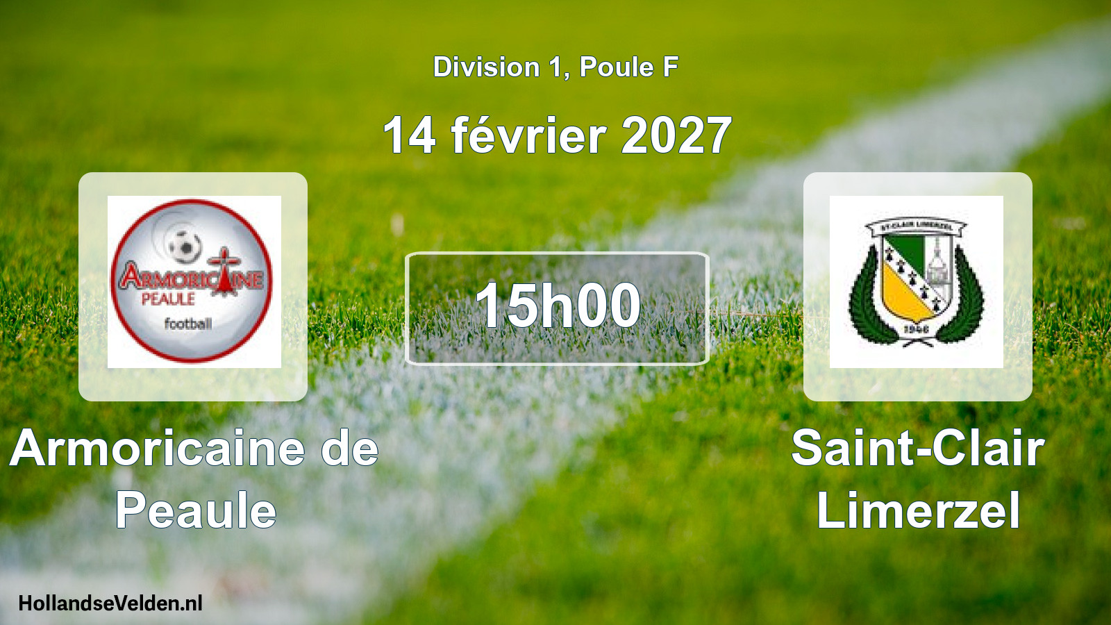 Match programmé: Armoricaine de Peaule - Saint-Clair Limerzel (14 février 2027)