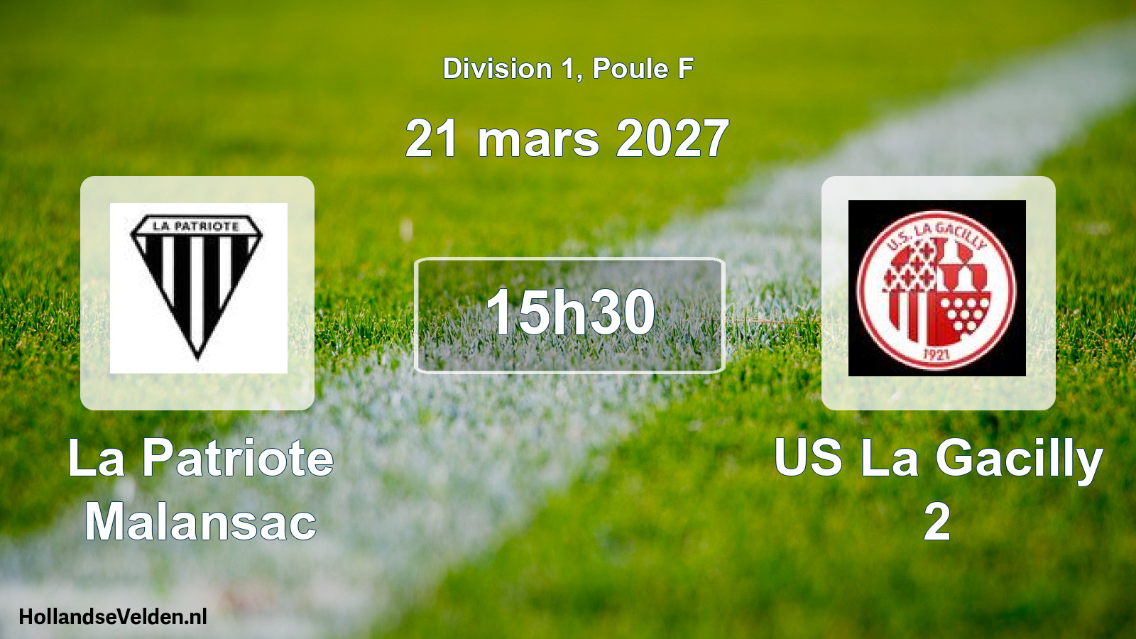 Match programmé: La Patriote Malansac - US La Gacilly 2 (21 mars 2027)