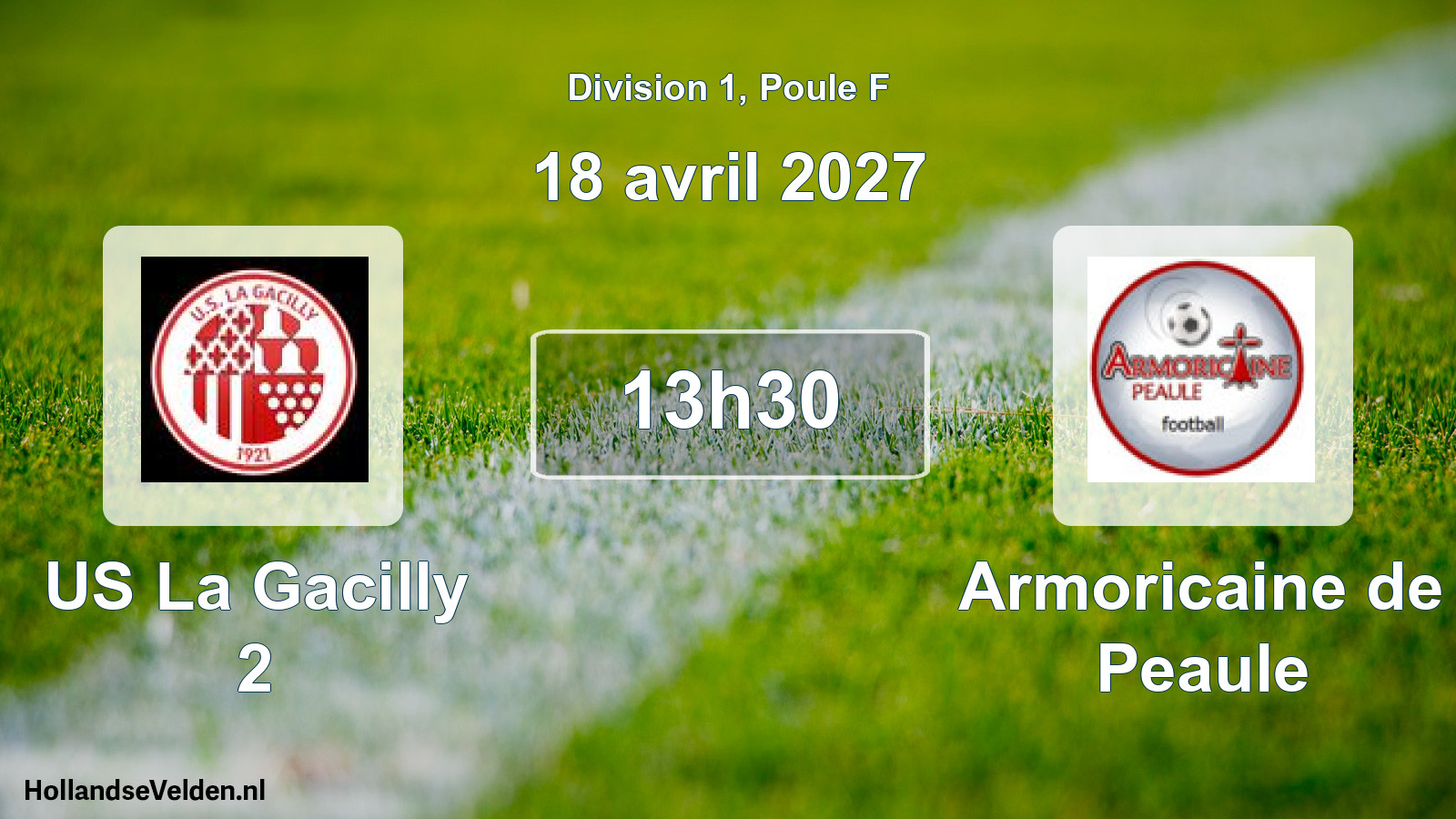 Match programmé: US La Gacilly 2 - Armoricaine de Peaule (18 avril 2027)