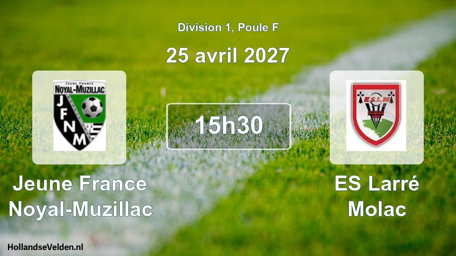 Match programmé: Jeune France Noyal-Muzillac - ES Larré Molac (25 avril 2027)