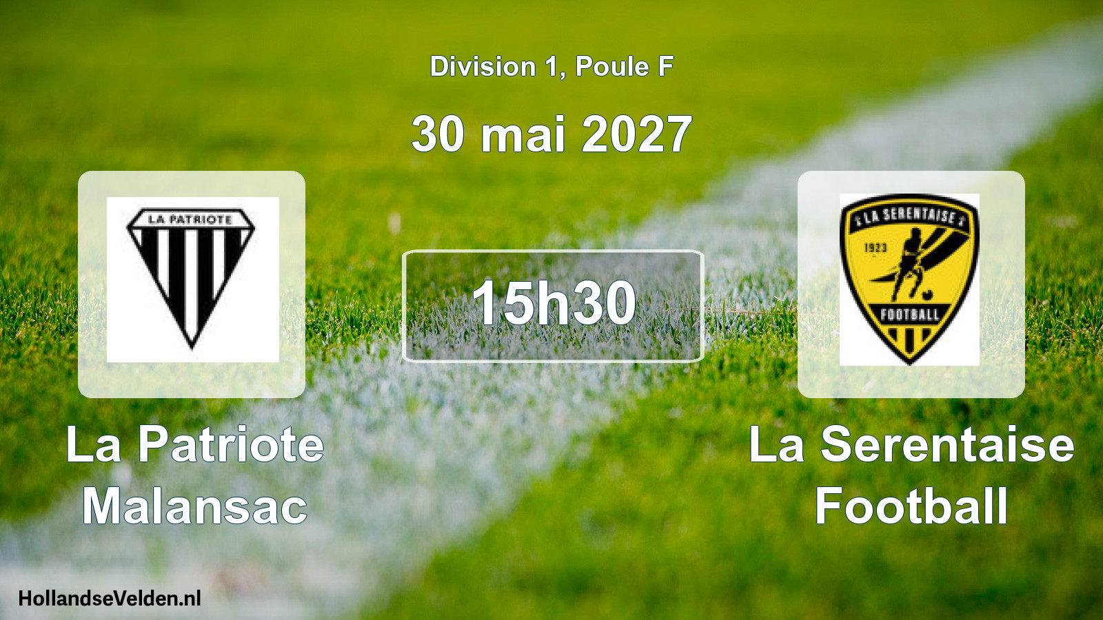 Match programmé: La Patriote Malansac - La Serentaise Football (30 mai 2027)