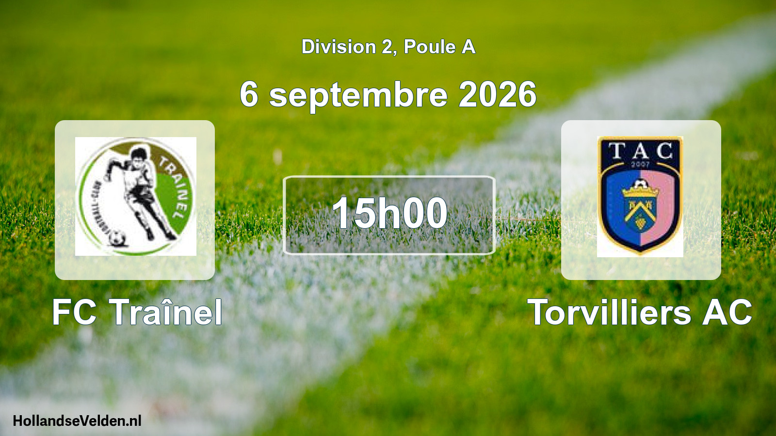 Match programmé: FC Traînel - Torvilliers AC (6 septembre 2026)