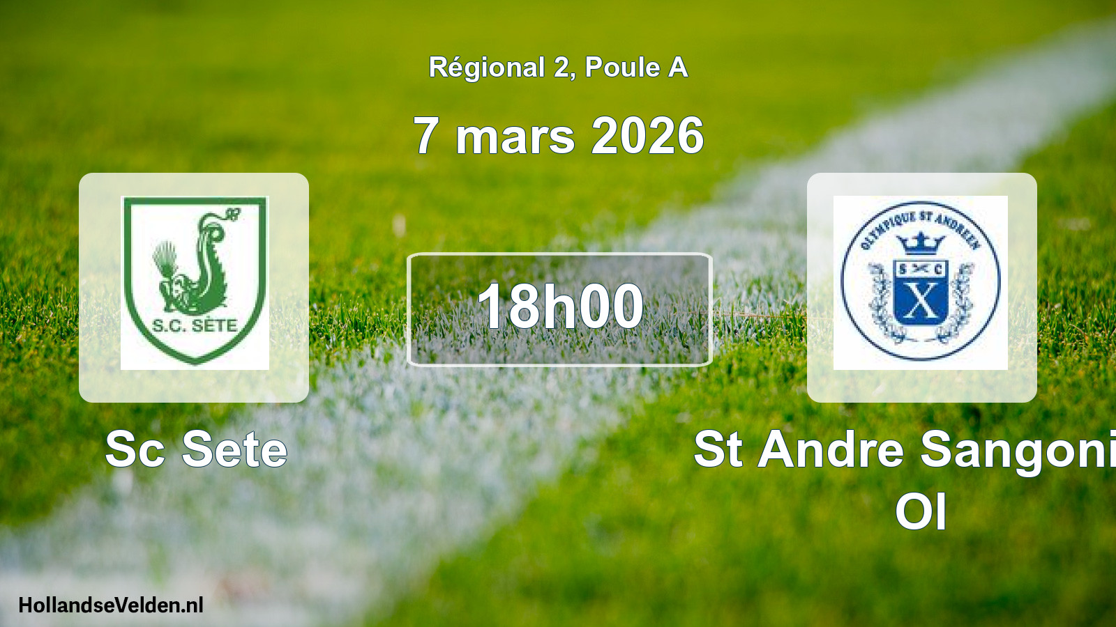 Scheduled Match: Sc Sete - St Andre Sangonis Ol (7 March 2026)