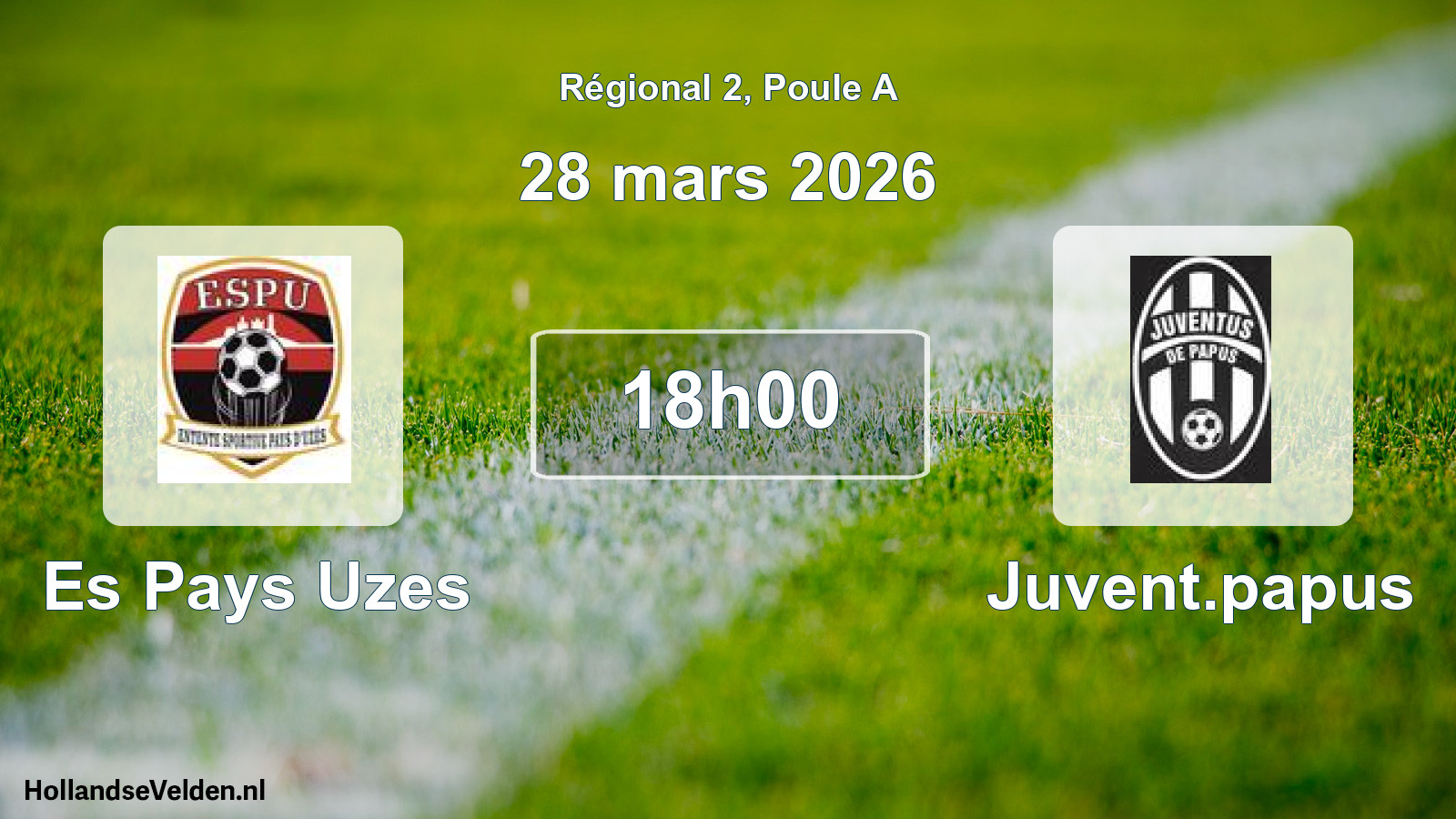 Scheduled Match: Es Pays Uzes - Juvent.papus (28 March 2026)