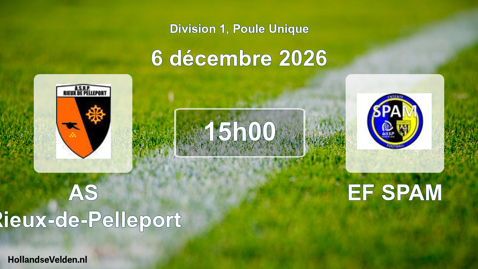 Scheduled Match: AS Rieux-de-Pelleport - EF SPAM (6 December 2026)