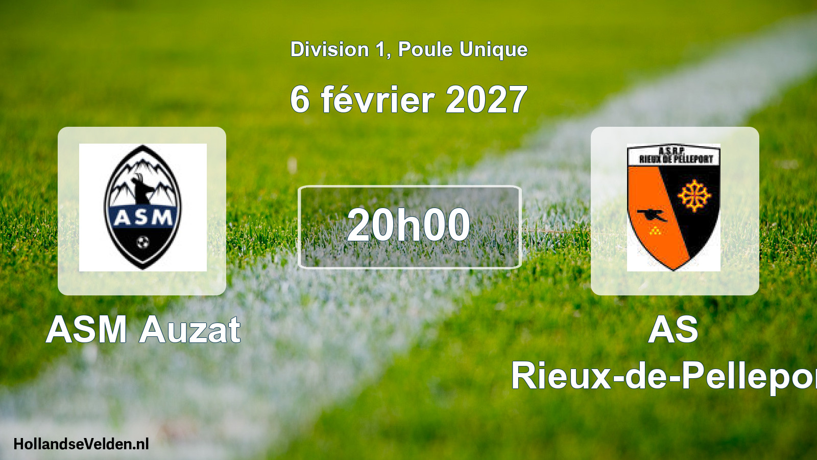 Match programmé: ASM Auzat - AS Rieux-de-Pelleport (6 février 2027)