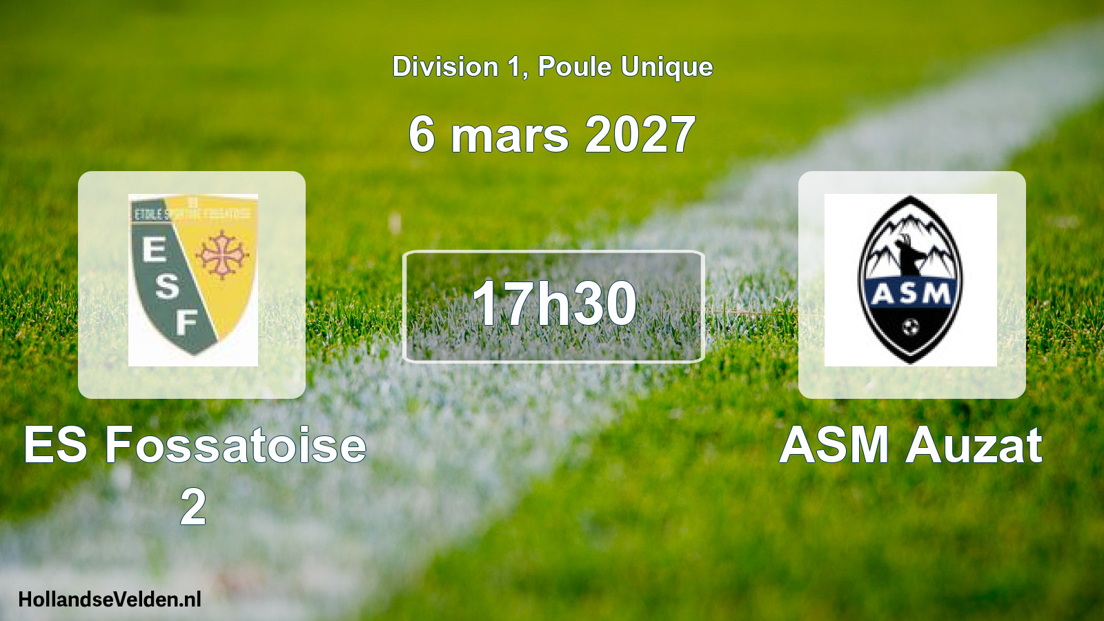 Geplande wedstrijd: ES Fossatoise 2 - ASM Auzat (6 maart 2027)