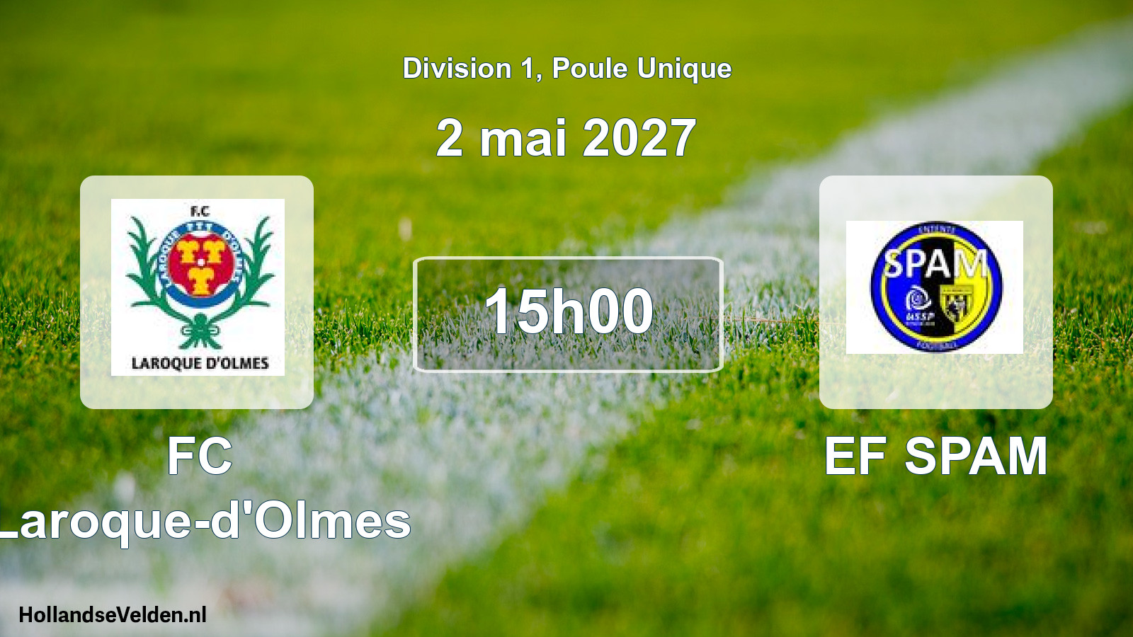 Match programmé: FC Laroque-d'Olmes - EF SPAM (2 mai 2027)