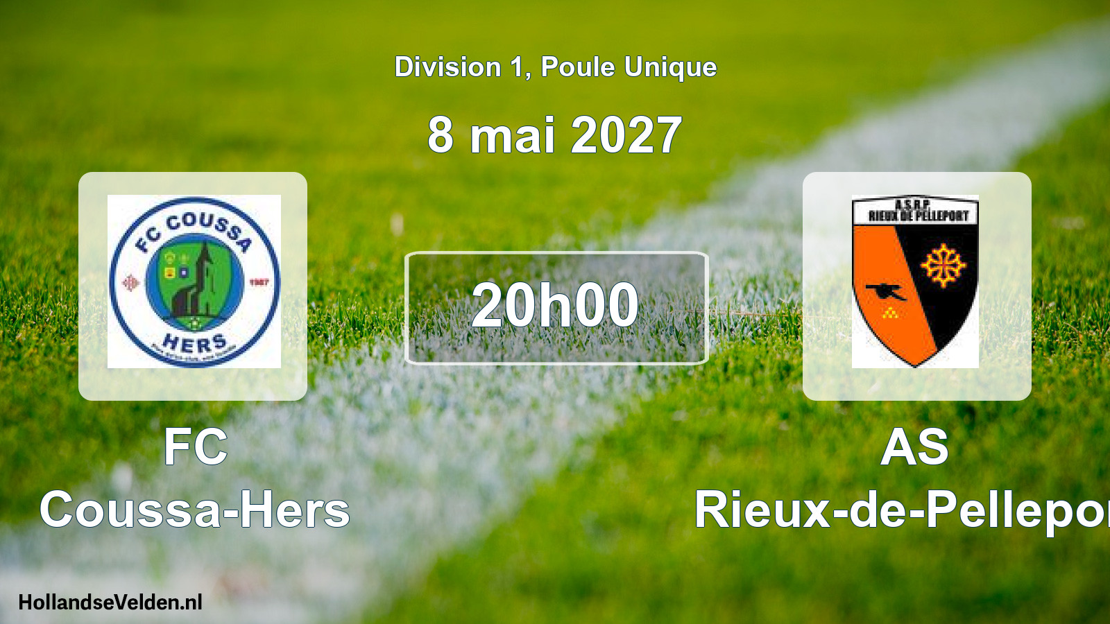 Match programmé: FC Coussa-Hers - AS Rieux-de-Pelleport (8 mai 2027)