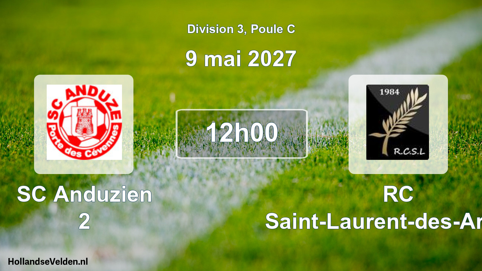 Scheduled Match: SC Anduzien 2 - RC Saint-Laurent-des-Arbres (9 May 2027)