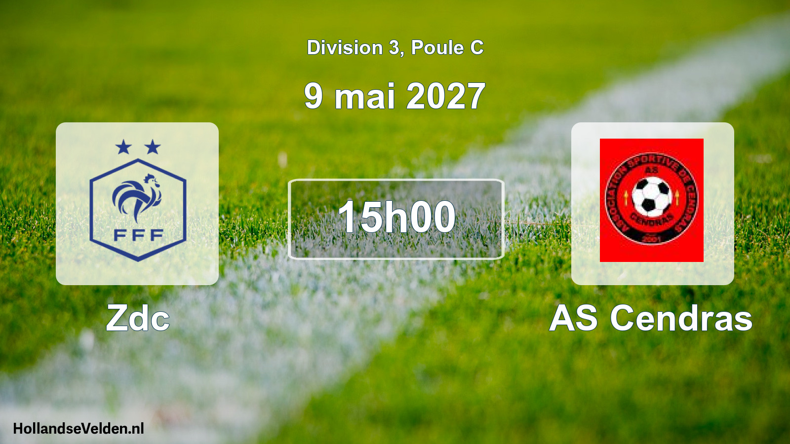 Match programmé: Zdc - AS Cendras (9 mai 2027)