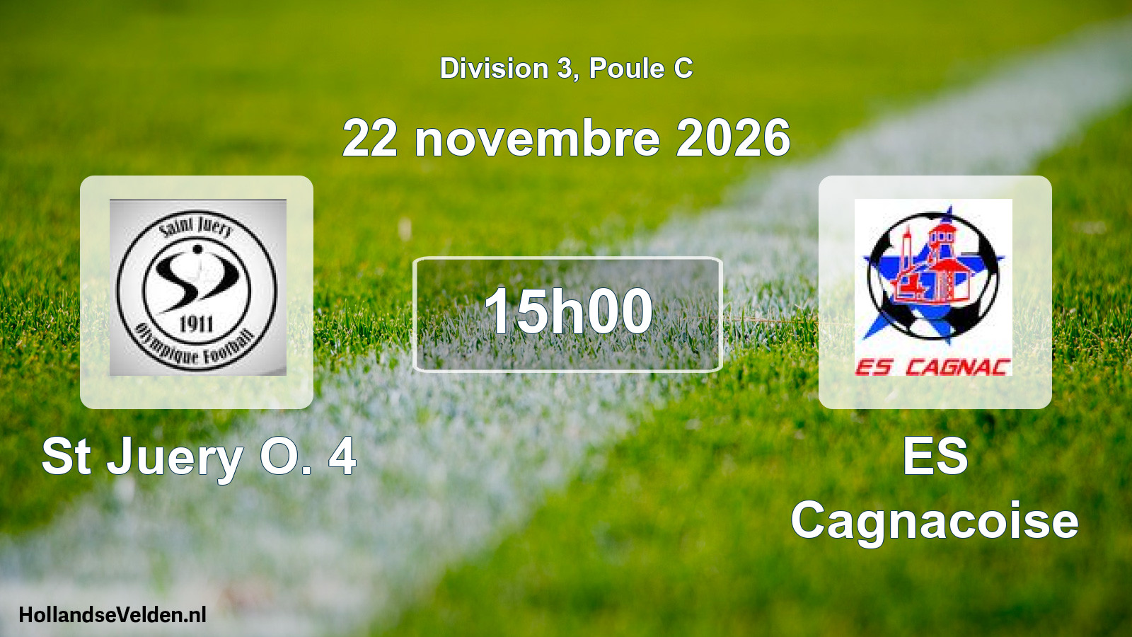 Match programmé: St Juery O. 4 - ES Cagnacoise (22 novembre 2026)