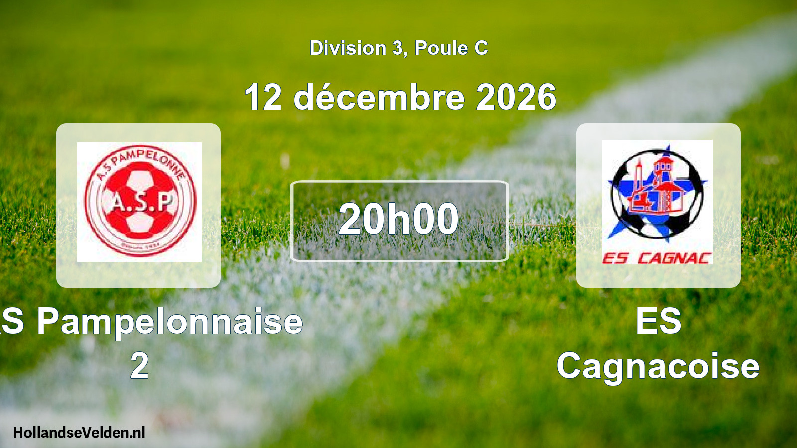 Scheduled Match: AS Pampelonnaise 2 - ES Cagnacoise (12 December 2026)