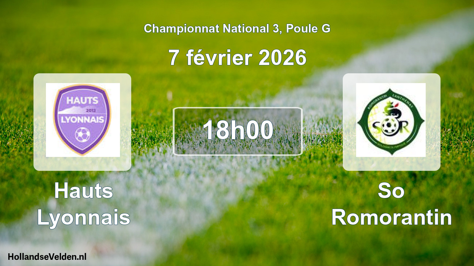 Geplande wedstrijd: Hauts Lyonnais - So Romorantin (7 februari 2026)