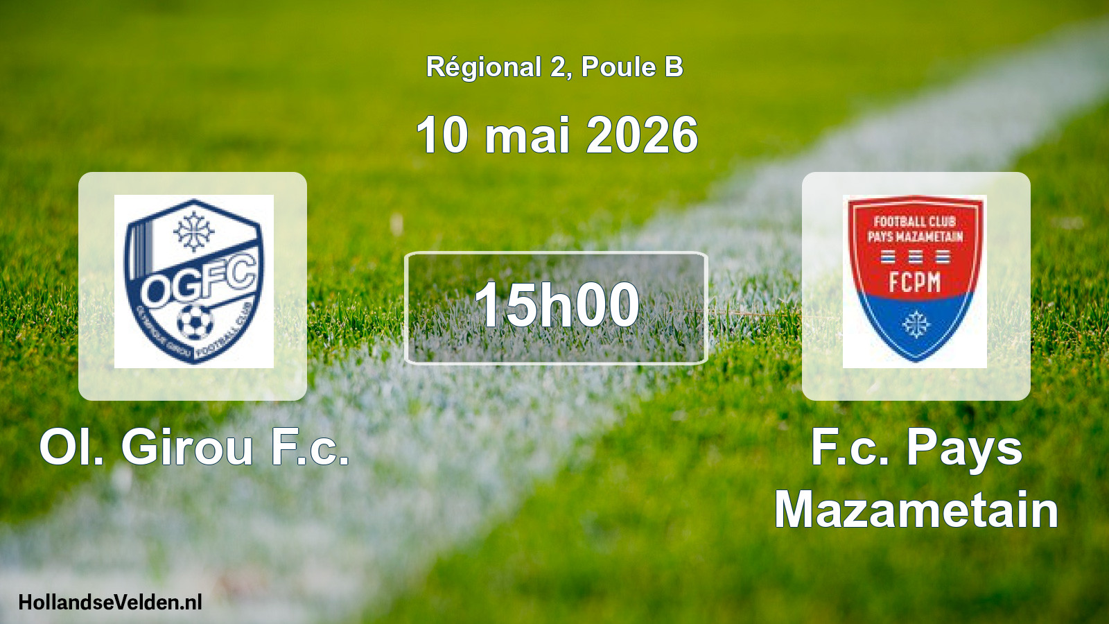 Scheduled Match: Ol. Girou F.c. - F.c. Pays Mazametain (10 May 2026)