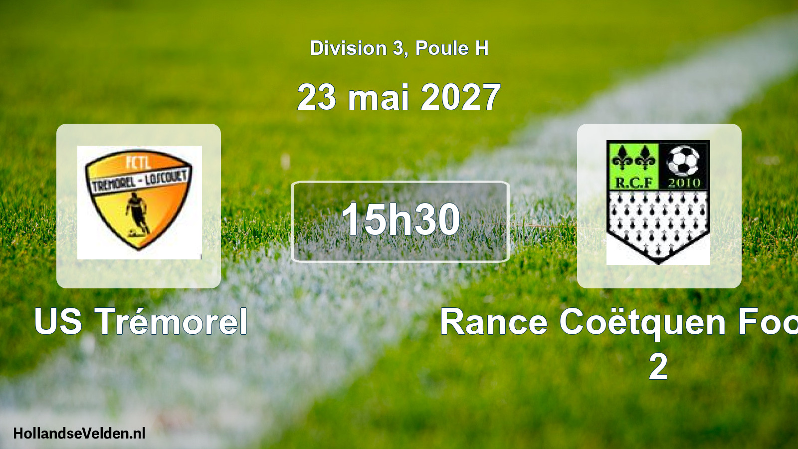 Match programmé: US Trémorel - Rance Coëtquen Football 2 (23 mai 2027)
