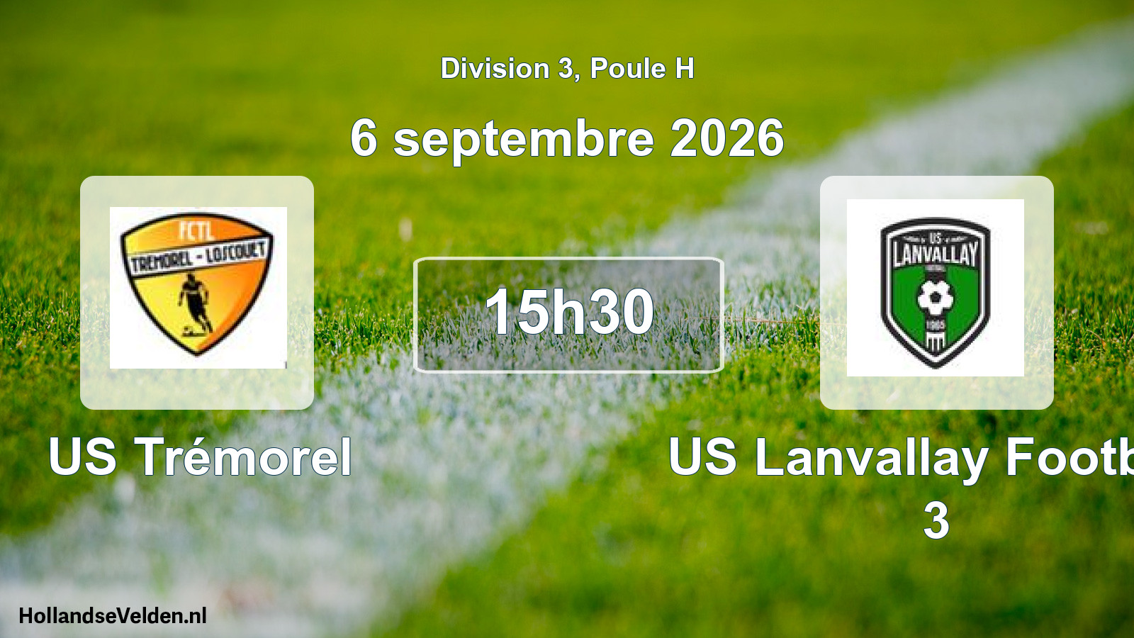 Scheduled Match: US Trémorel - US Lanvallay Football 3 (6 September 2026)