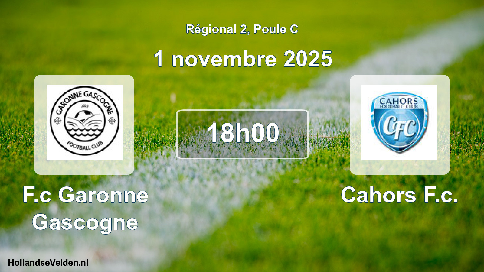 Scheduled Match: F.c Garonne Gascogne - Cahors F.c. (1 November 2025)