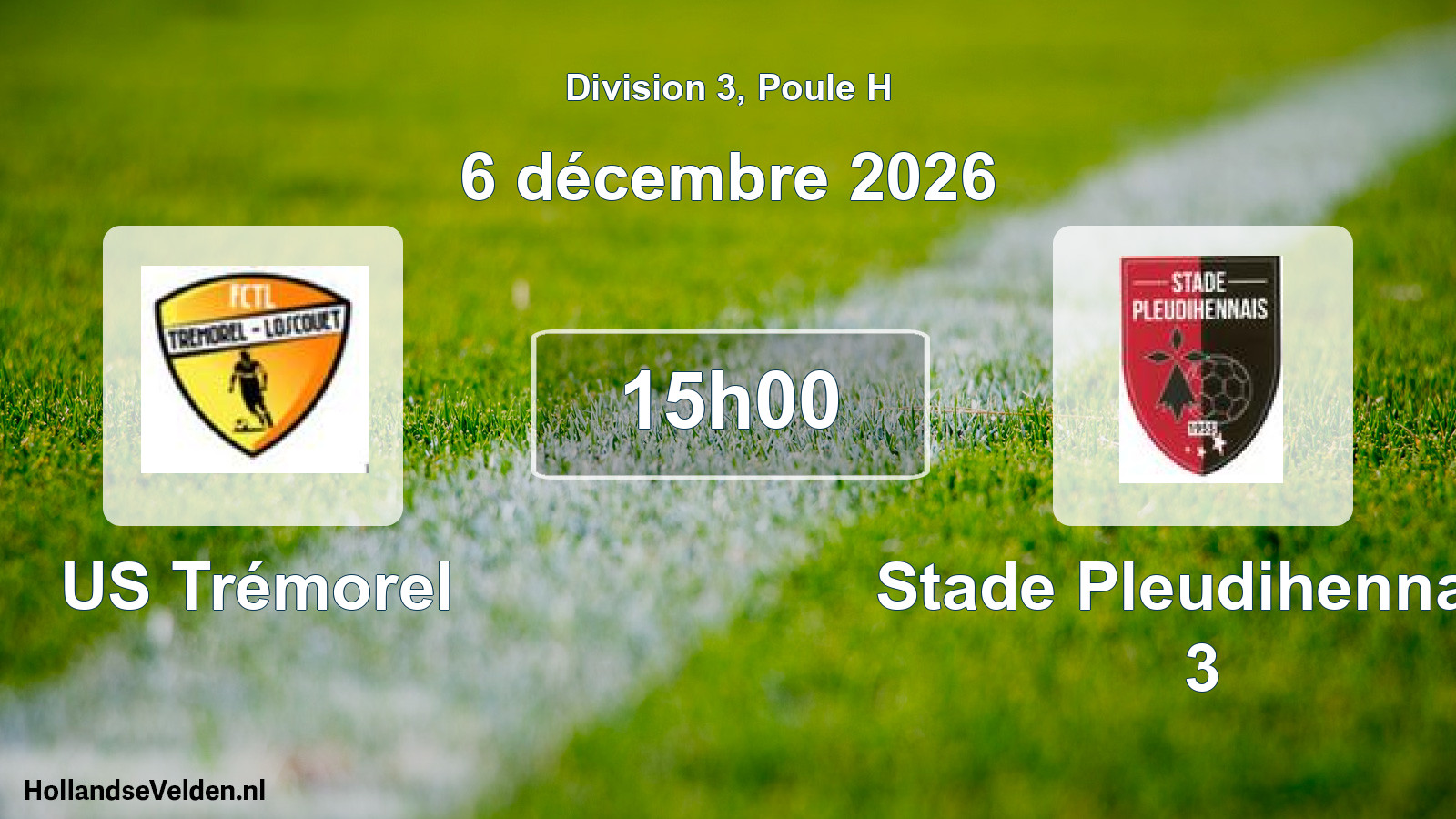 Scheduled Match: US Trémorel - Stade Pleudihennais 3 (6 December 2026)