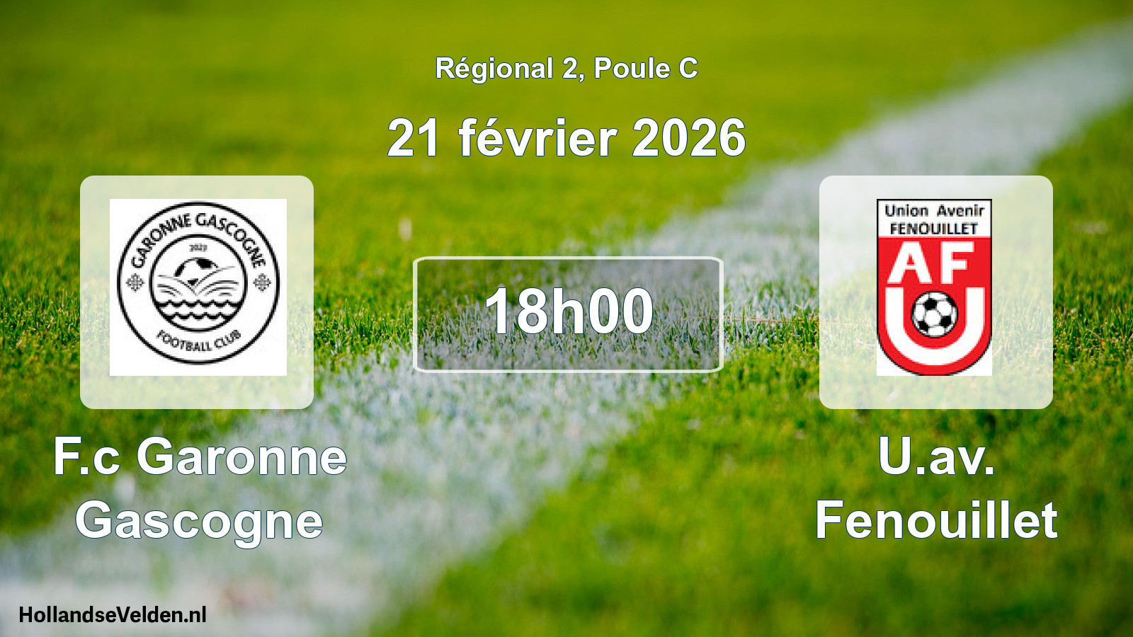 Scheduled Match: F.c Garonne Gascogne - U.av. Fenouillet (21 February 2026)