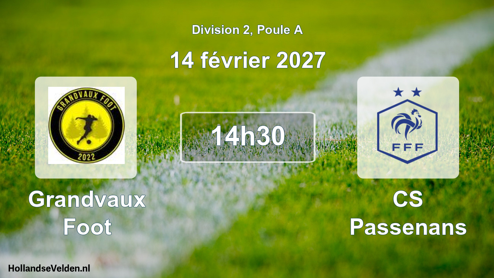 Geplande wedstrijd: Grandvaux Foot - CS Passenans (14 februari 2027)