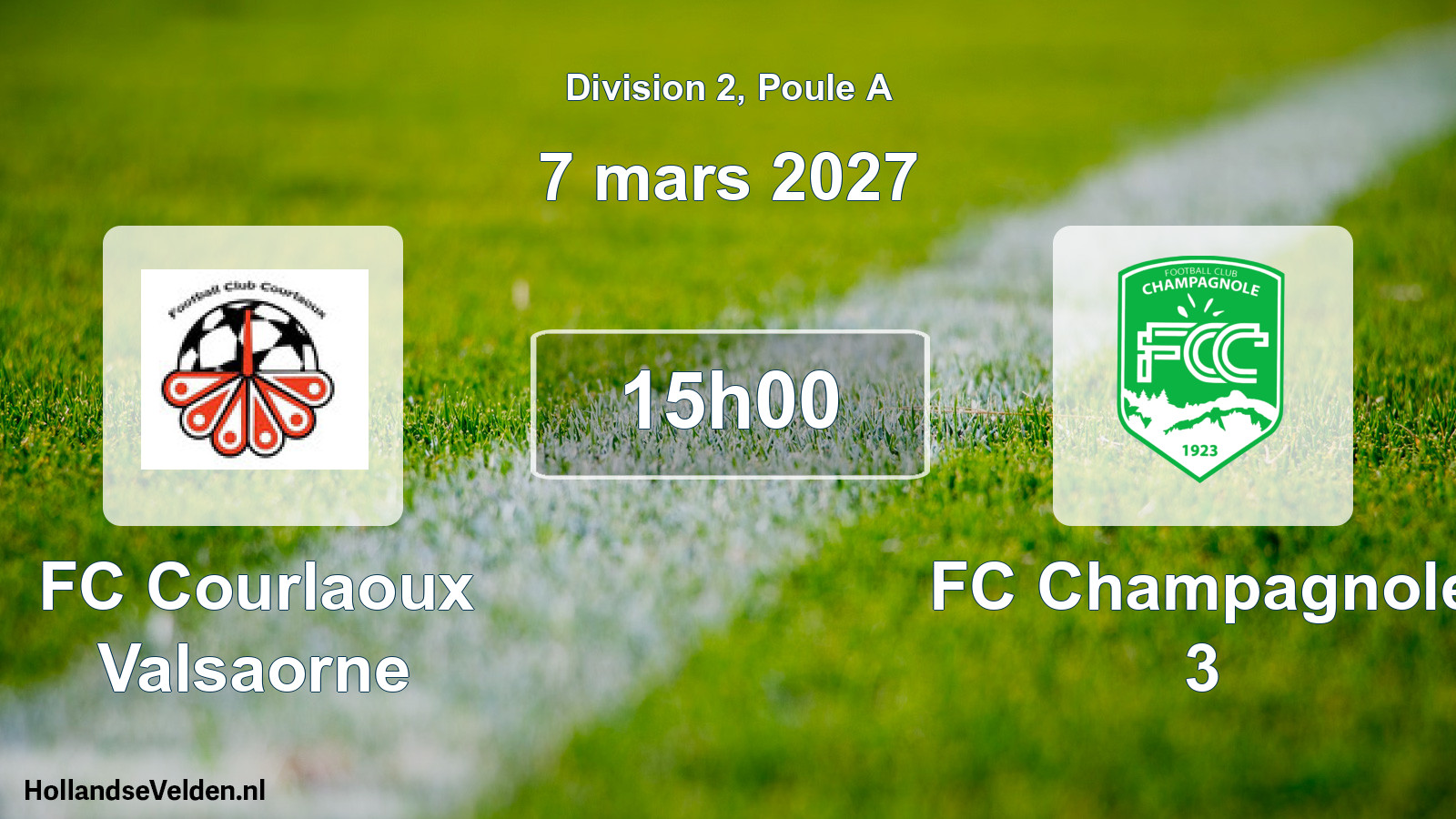 Scheduled Match: FC Courlaoux Valsaorne - FC Champagnole 3 (7 March 2027)