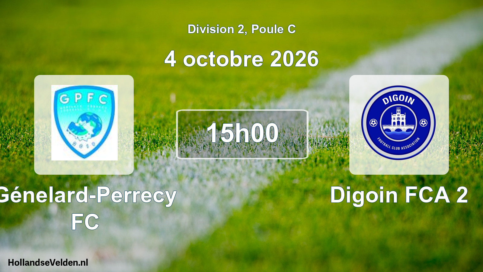 Scheduled Match: Génelard-Perrecy FC - Digoin FCA 2 (4 October 2026)
