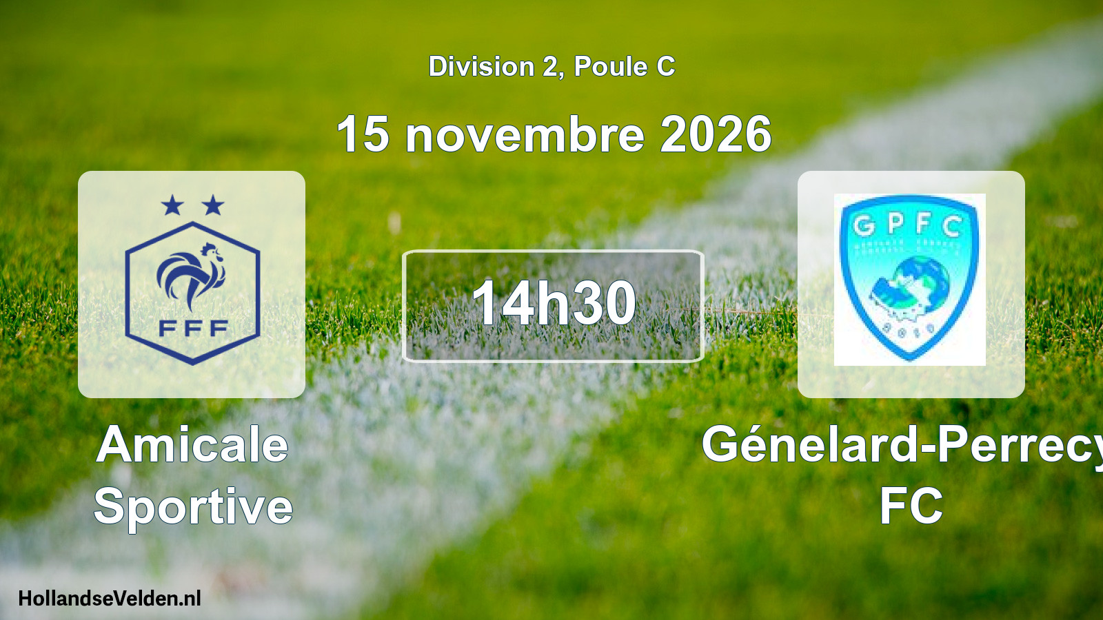 Scheduled Match: Amicale Sportive - Génelard-Perrecy FC (15 November 2026)