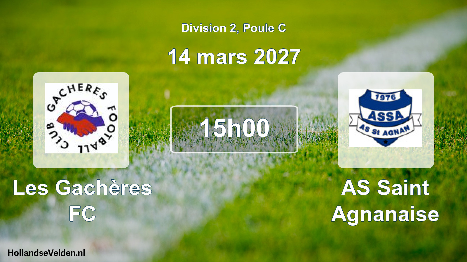 Scheduled Match: Les Gachères FC - AS Saint Agnanaise (14 March 2027)
