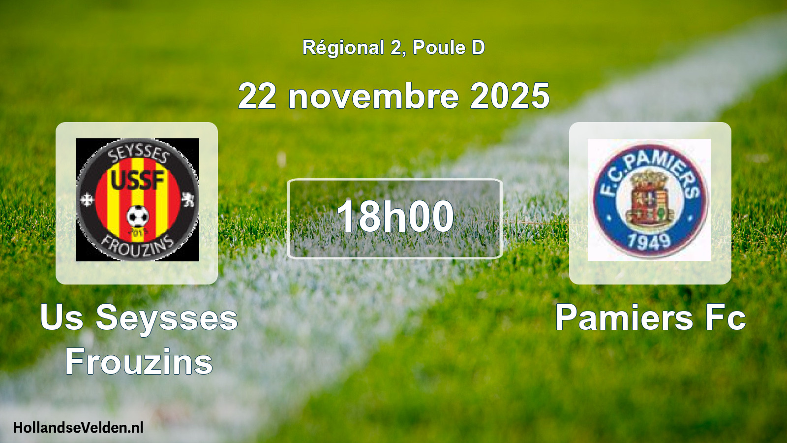 Geplande wedstrijd: Us Seysses Frouzins - Pamiers Fc (22 november 2025)